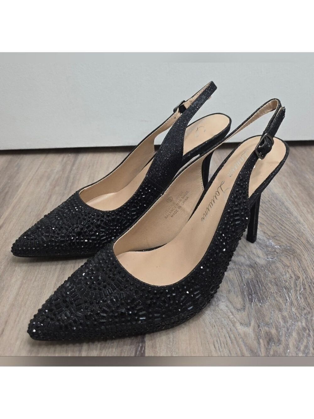Lauren Lorraine Rachel Black Slingback Heels Size 9 - New In Box